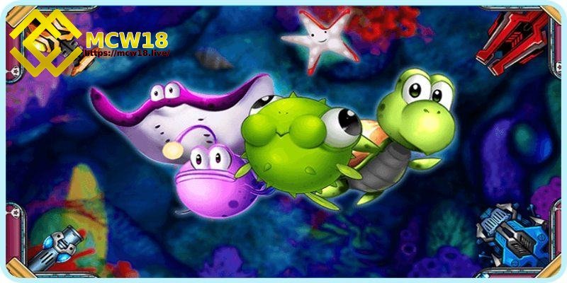 Bắn cá H5 MCW18 - Game đổi thưởng không có giới hạn 2 Giao diện 3D chân thật, hình ảnh sắc nét