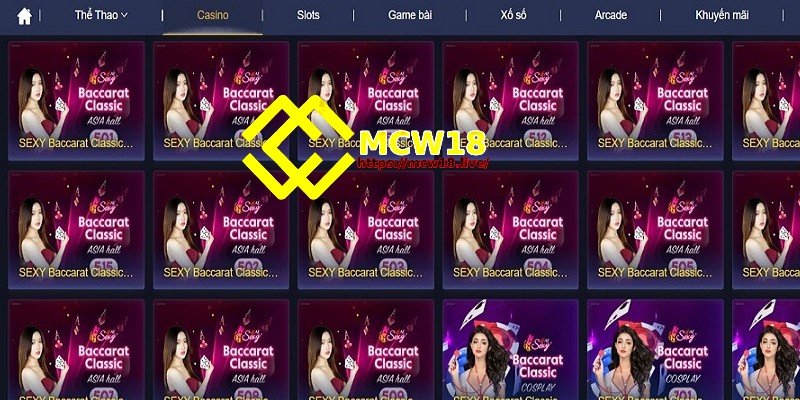 MCW18 – Top 1 Thương Hiệu Giải Trí Trực Tuyến Dành Cho Game Thủ 3 Đa dạng trò chơi